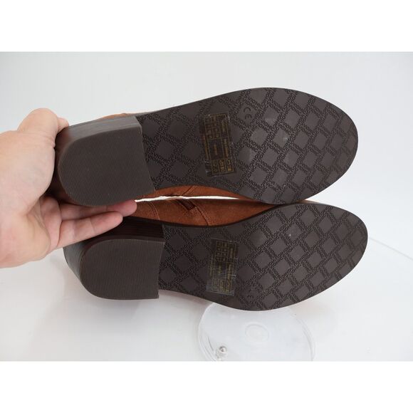 Vionic Roseland Bootie Womens Size 11 Brown Suede Leather Block Heel Boot - Picture 8 of 12